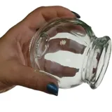 لیوان شیشه ای بادکش گرم برند فالیزک سایز 5